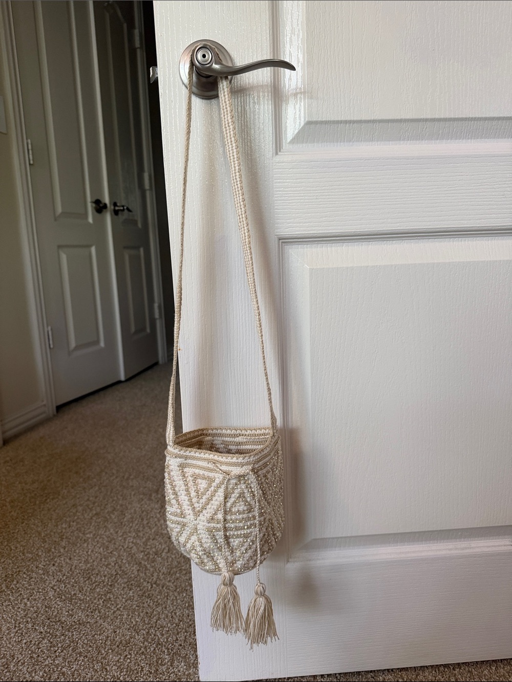 Hand Made Beaded Tassel Purse